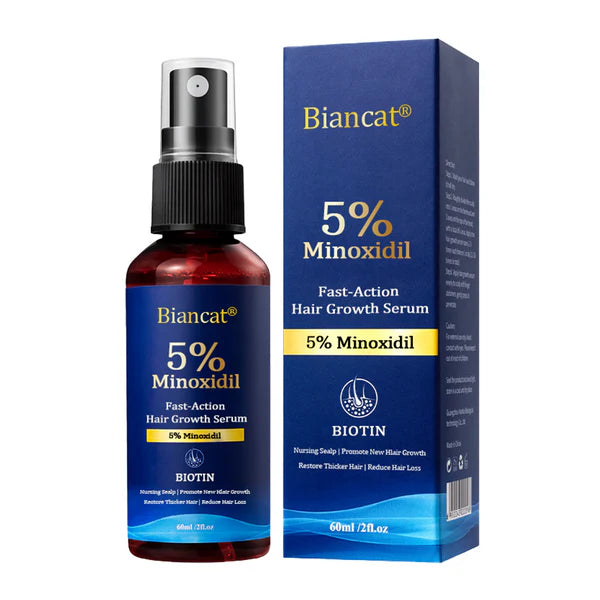 Sérum de Crescimento Capilar de Ação Rápida com 5% de Minoxidil de Força Máxima