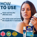 Spray de tratamento criogênico